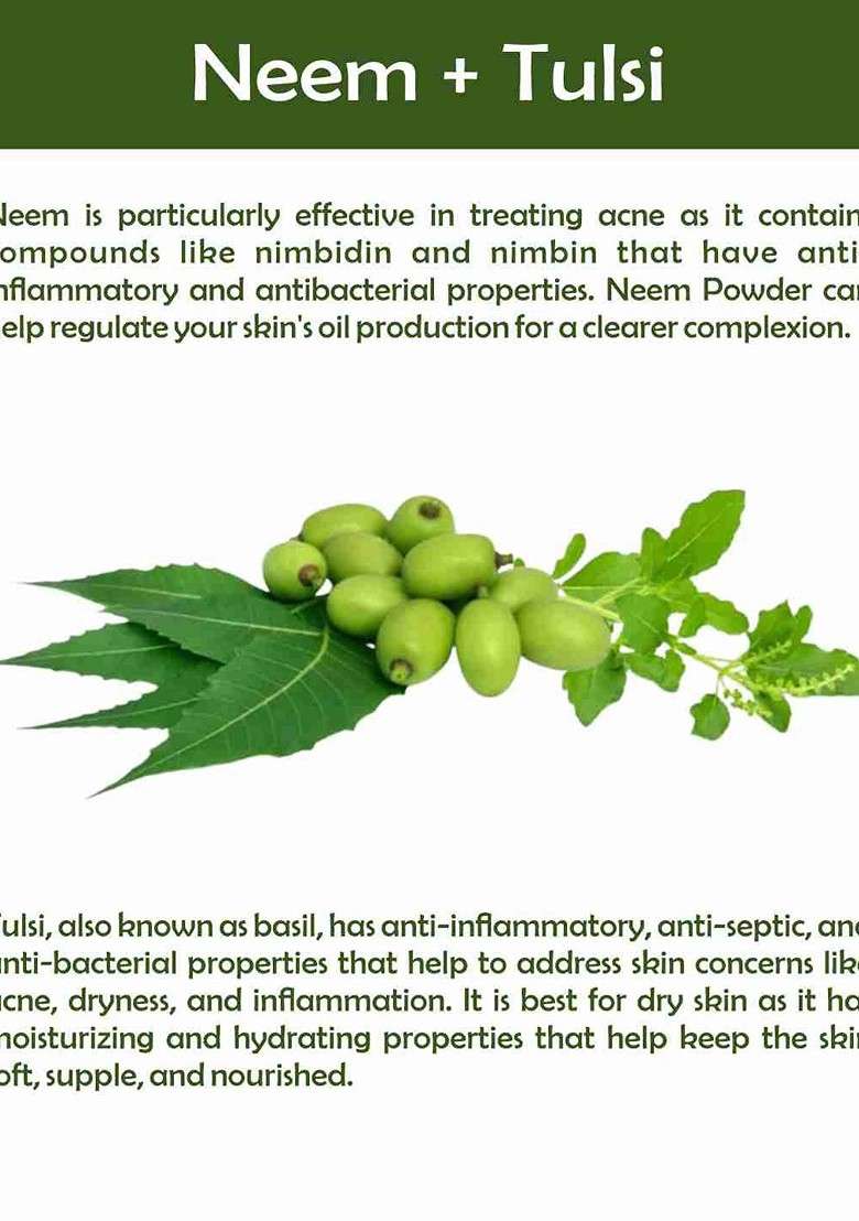 Kimayra World Neem Tulsi Face Pack Powder 75G - Indya