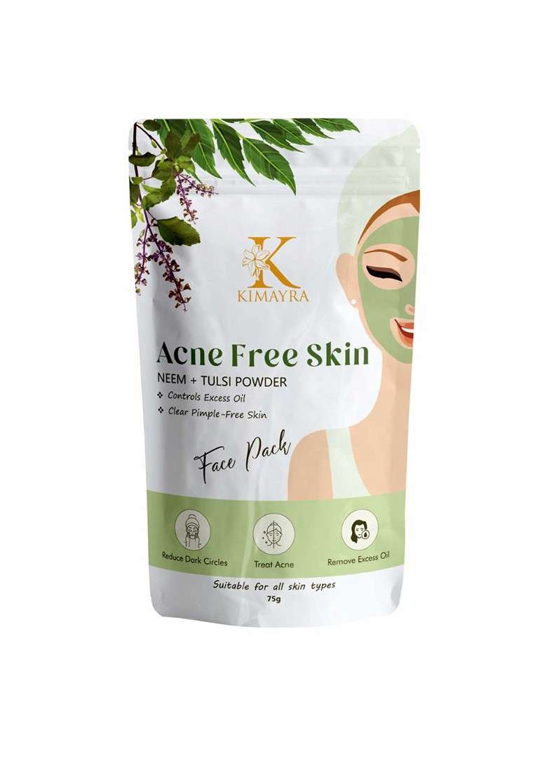 Kimayra World Neem Tulsi Face Pack Powder 75G - Indya