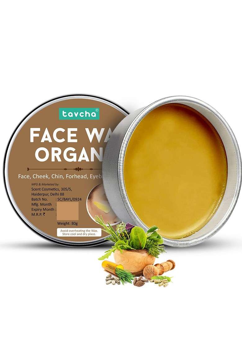 Tavcha Organic Face Wax With Wooden Spatula 80 G - Indya