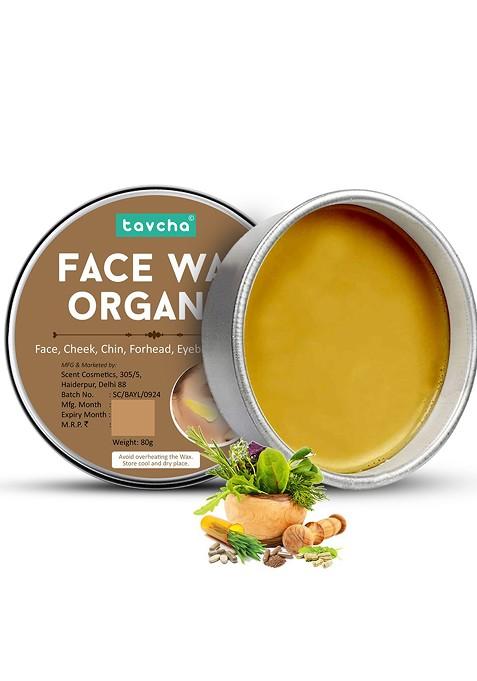 Tavcha Organic Face Wax With Wooden Spatula 80 G