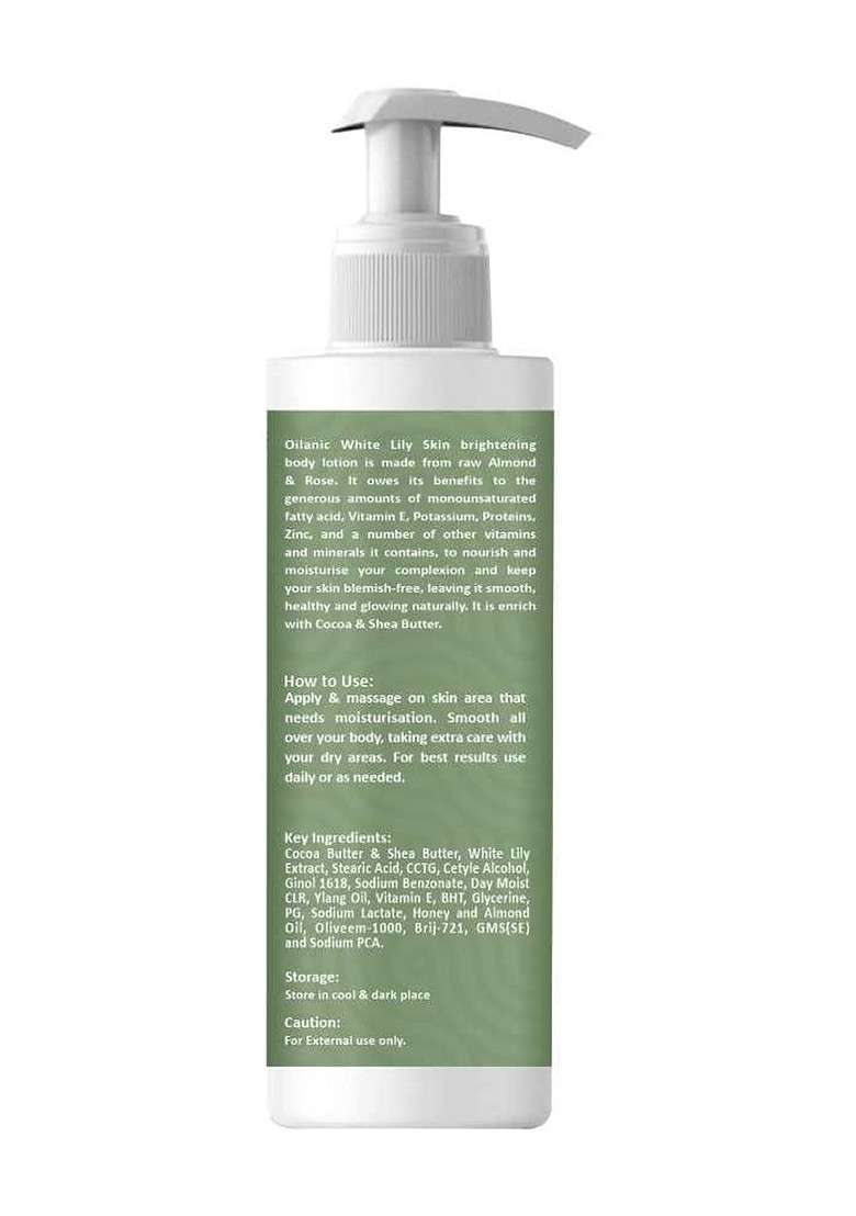 Oilanic Set Of 3 White Lily Body Lotion For Deep Nourishment 200 Ml Each - Indya