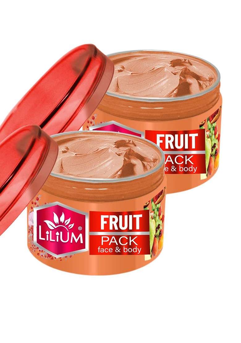 Lilium 2 Pcs Fruit Face Pack 250G Each - Indya