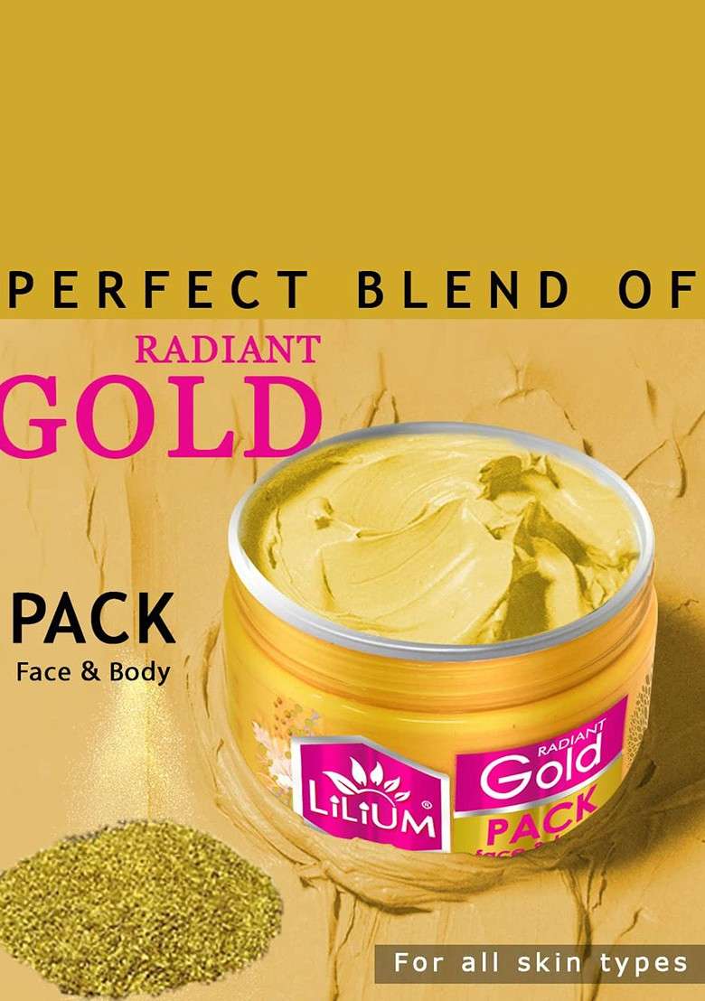 Lilium Set Of 2 Gold Face Body Pack 250G Each - Indya