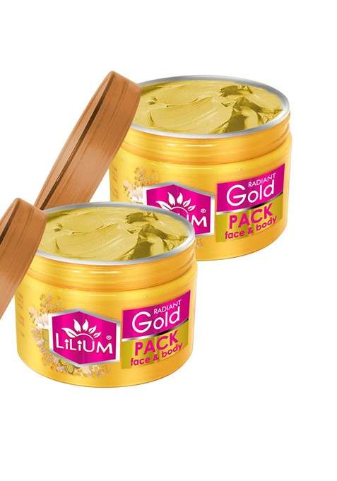 Lilium Set Of 2 Gold Face Body Pack 250G Each