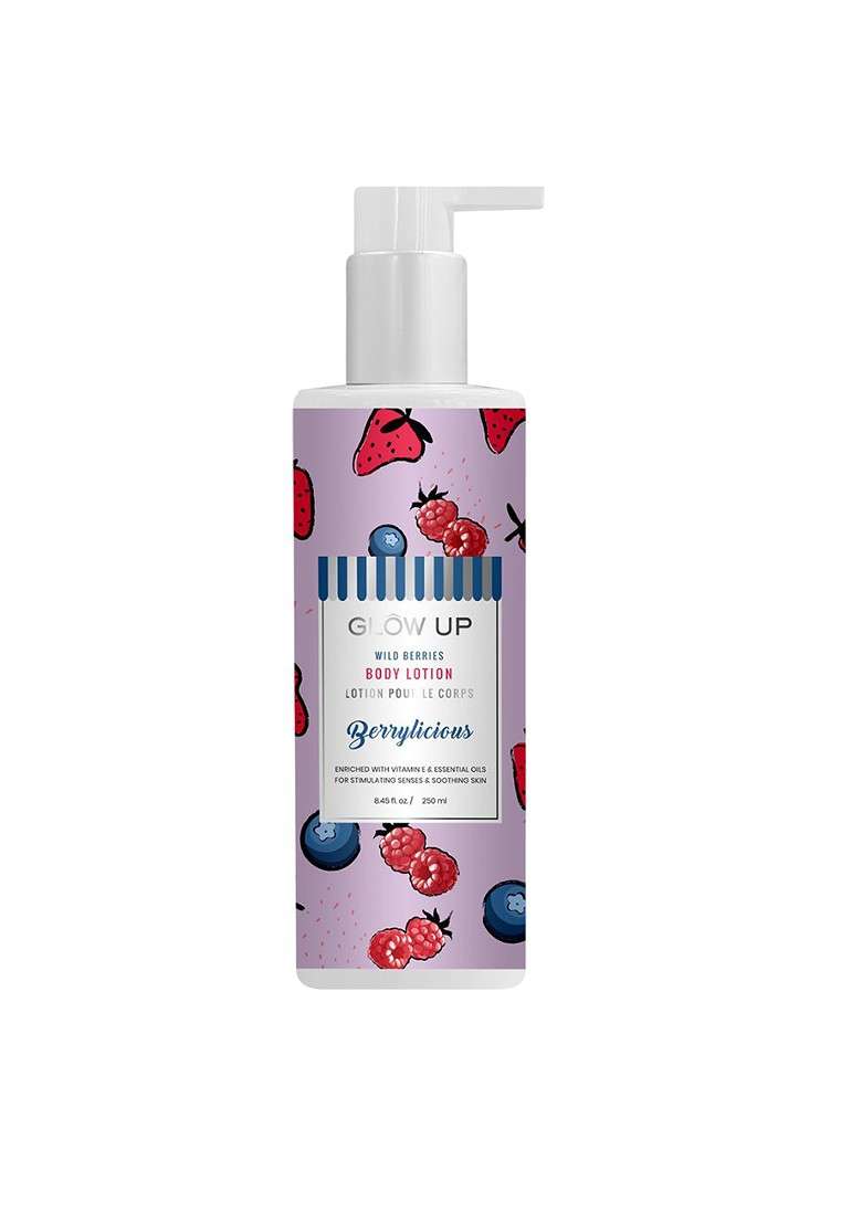 Glow Up Berrylicious Body Lotion With Wild Berries 250Ml - Indya