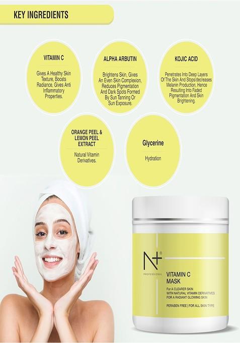 N Plus Professional Vitamin C Face Mask For Clearer Skin 80 G
