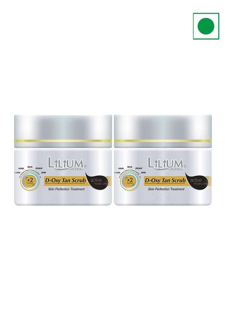 Lilium Set Of 2 D Oxy Tan Scrub 40 Ml Each - Indya