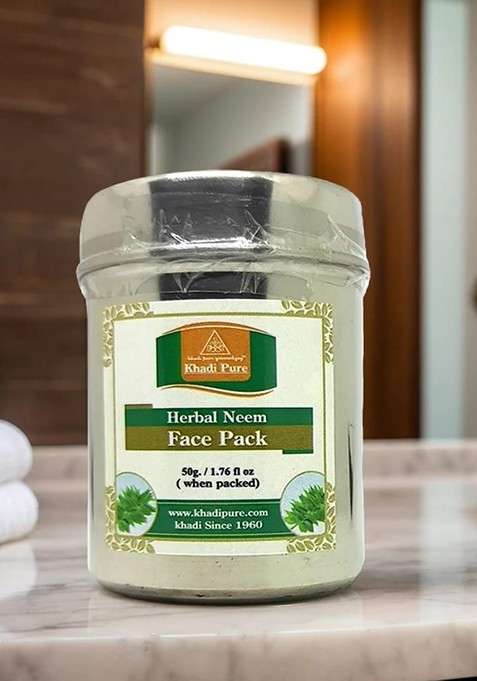 Khadi Pure Set Of 4 Herbal Neem Face Pack For Skin Nourishment 50 G Each