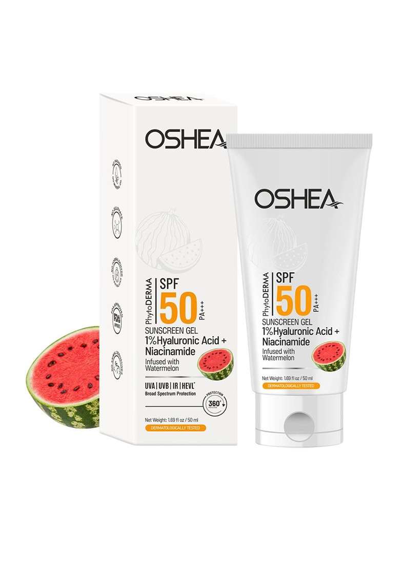 Oshea Herbals Phytoderma Sunscreen Gel Spf50 Pa With 1 Hyaluronic Acid 50 Ml - Indya
