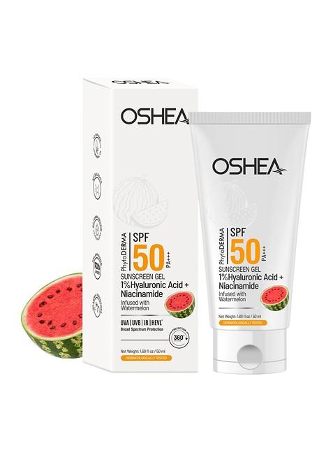 Oshea Herbals Phytoderma Sunscreen Gel Spf50 Pa With 1 Hyaluronic Acid 50 Ml
