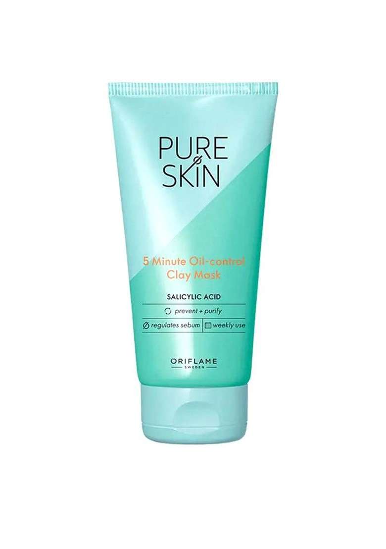 Oriflame Pure Skin 5 Minute Oil Control Clay Mask 50 Ml - Indya