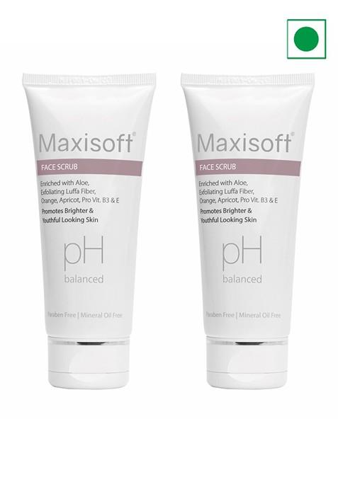 Maxisoft Set Of 2 Ph Balanced Face Scrub 100 G Each