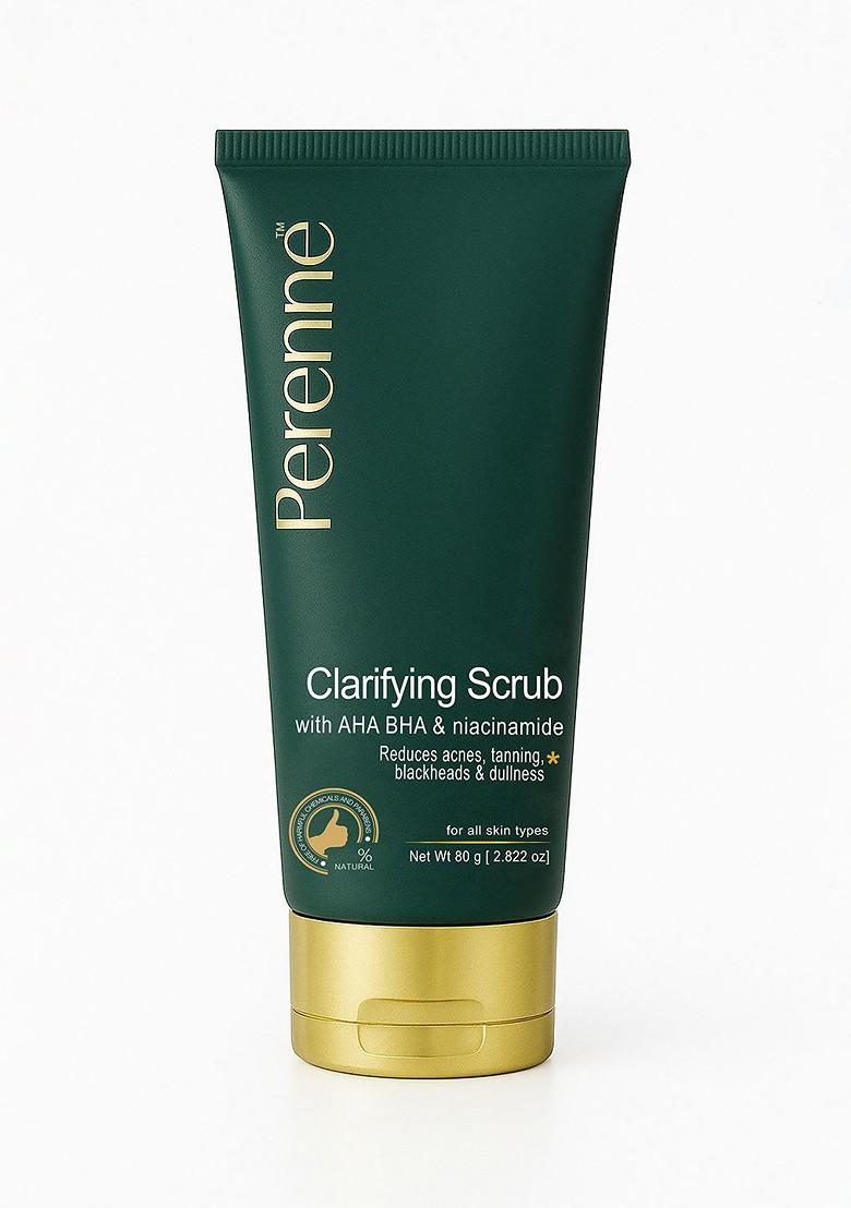 Perenne Green Clarifying Clay Scrub With Aha Bha Niacinamide