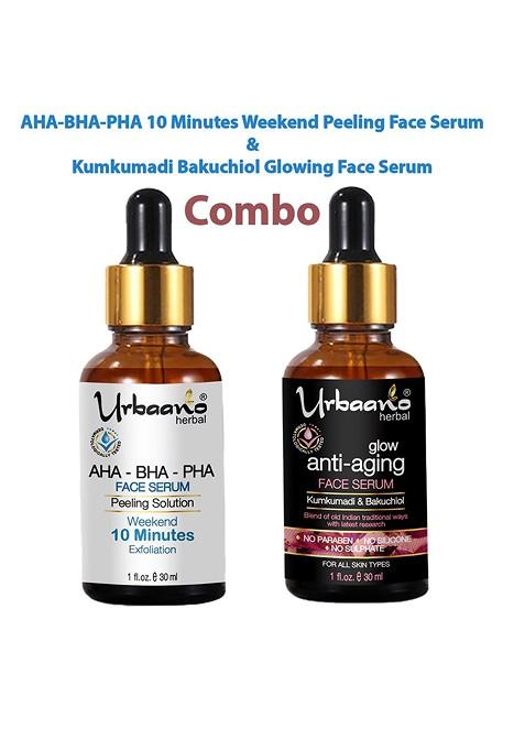 Urbaano Herbal Peeling Serum Kumkumadi Oil Combo