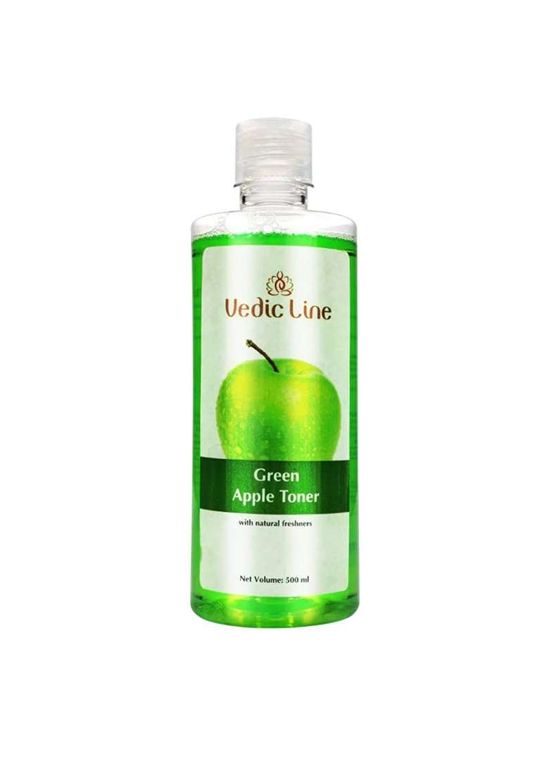 Vedicline Green Apple Toner With Glycerin 500 Ml - Indya