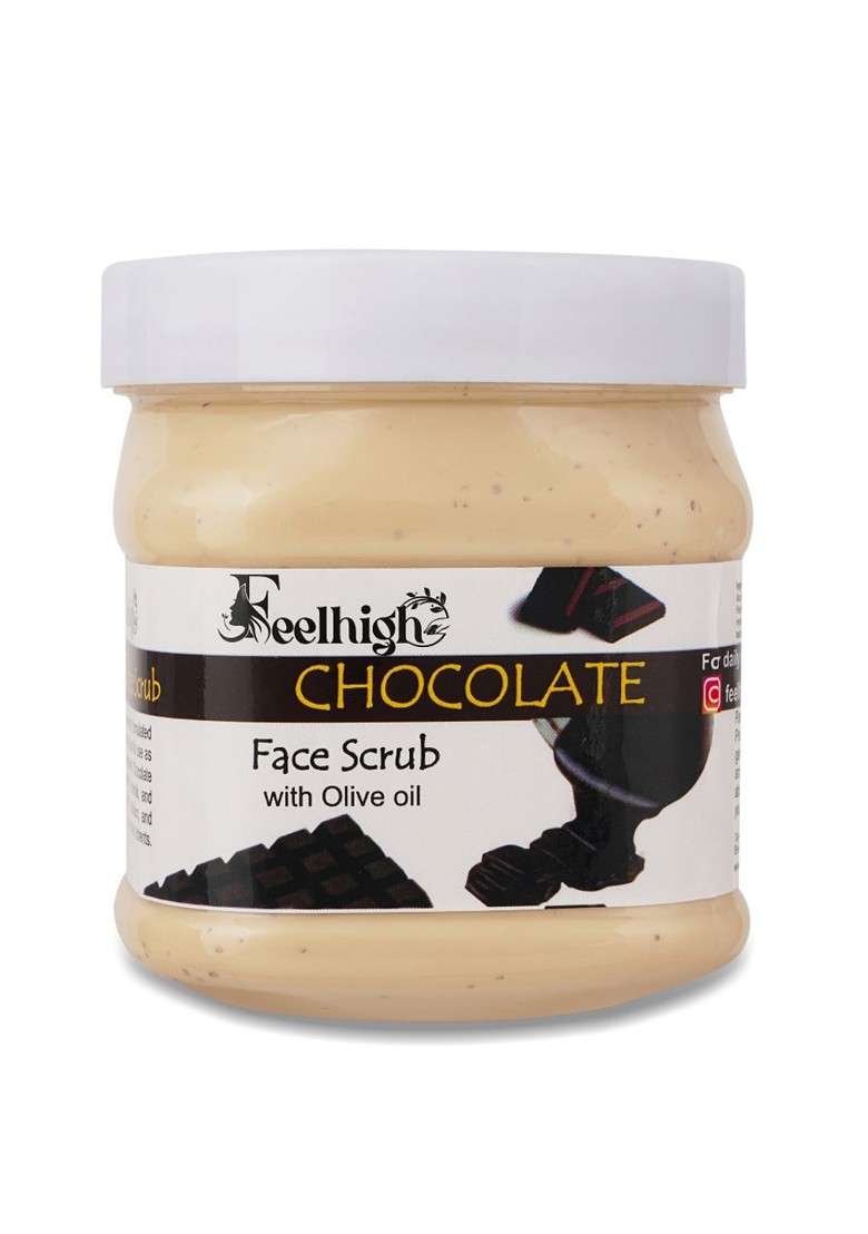 Feelhigh Chocolate Face Scrub With Olive Oil 500 Ml - Indya