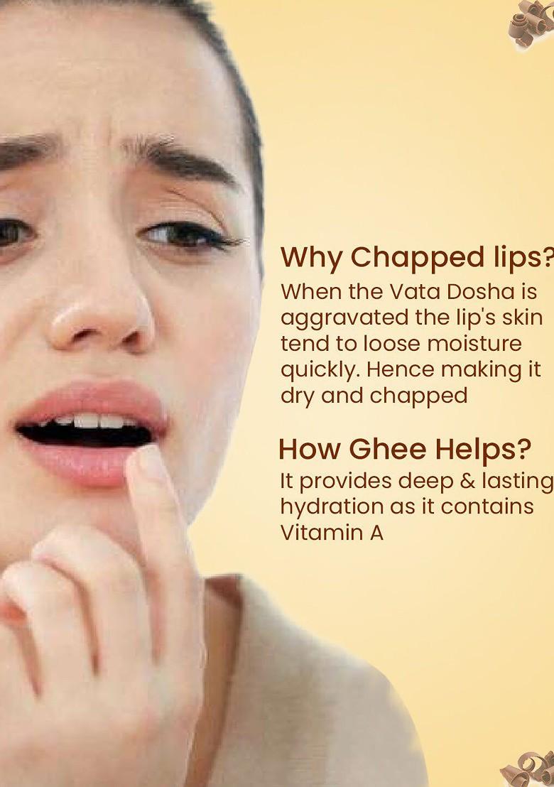 Blue Nectar Shubhr Orange Lip Balm With Ghee And Natural Vitamin C For Dry Chapped Lips