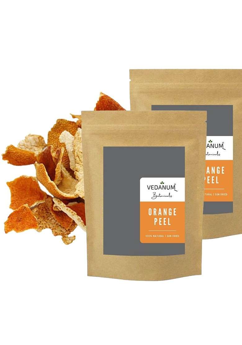 Vedanum Pack Of 2 Premium Natural Orange Peels 50G Each - Indya