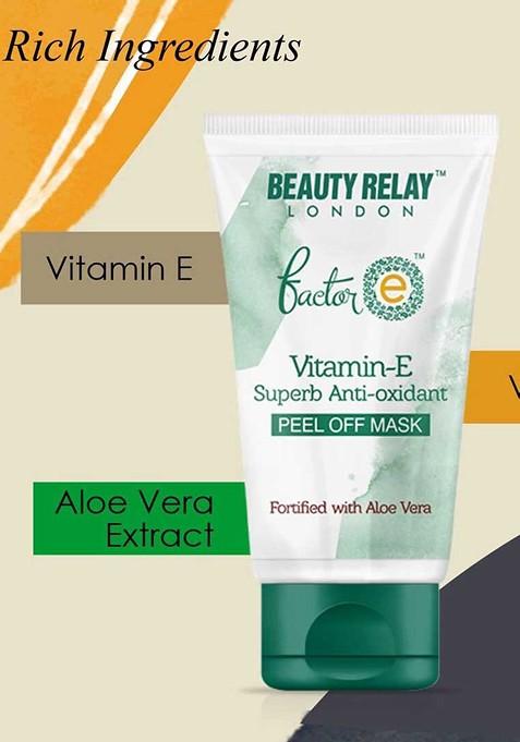 Beautyrelay London Vitamin E Peel Off Mask With Aloevera 200Ml
