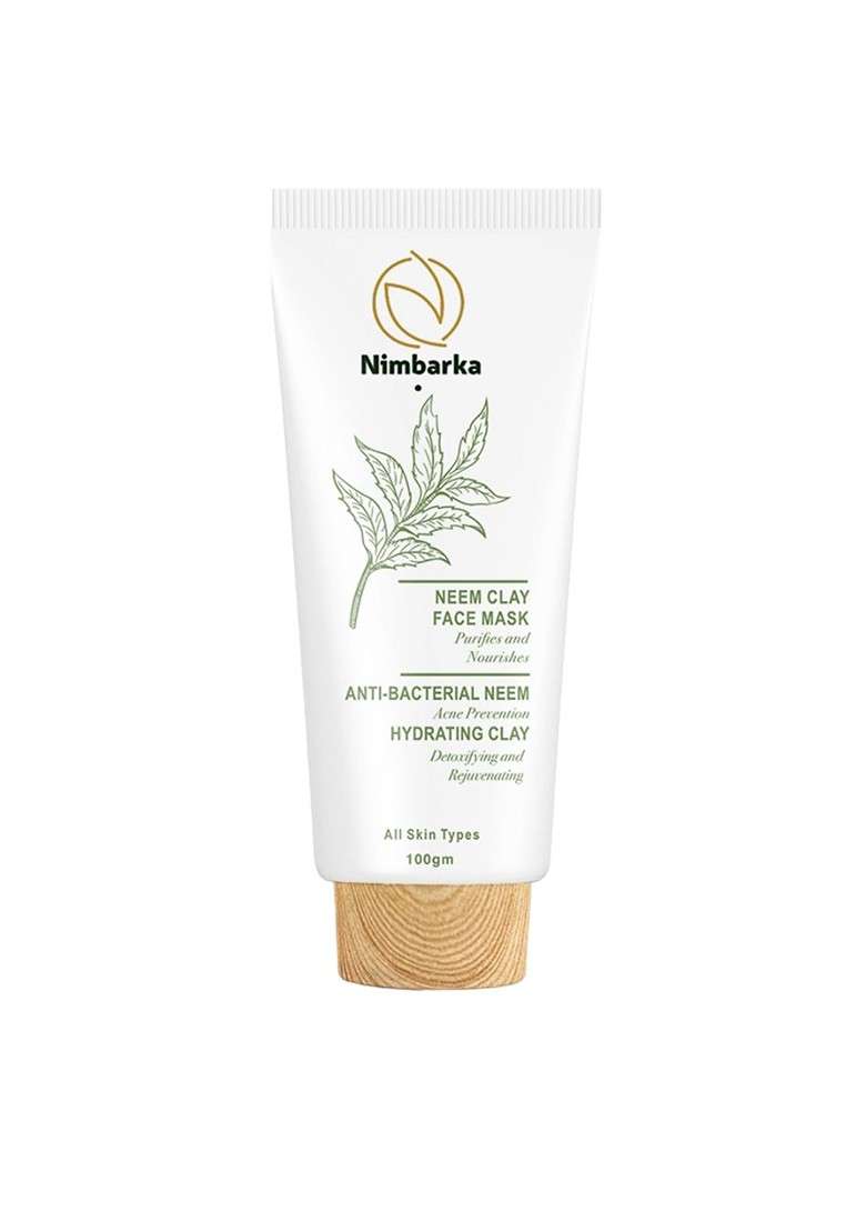 Nimbarka Neem Clay Face Mask With Deep Cleansing Hydrating Formula 100 G - Indya
