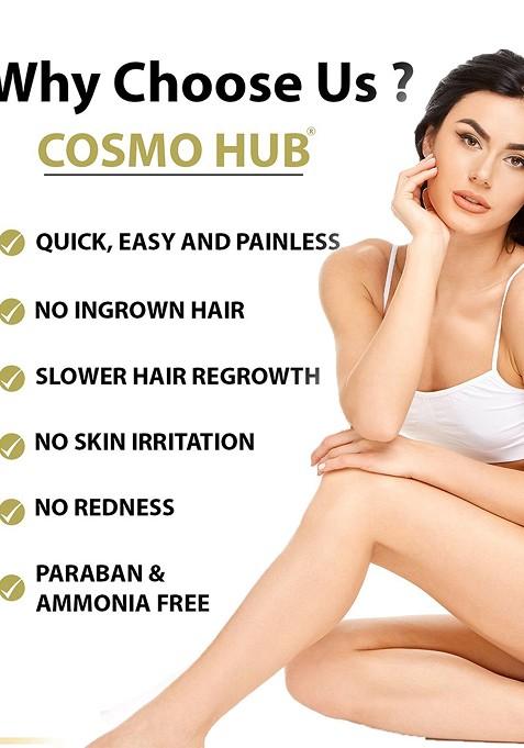 Cosmo Hub Chocolate Herbal Wax Powder For Instant Hair Removal 50G