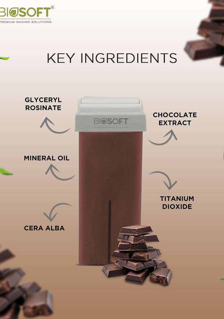 Biosoft Allergy Free Liposoluble Chocolate Creme Wax 100 Ml - Indya