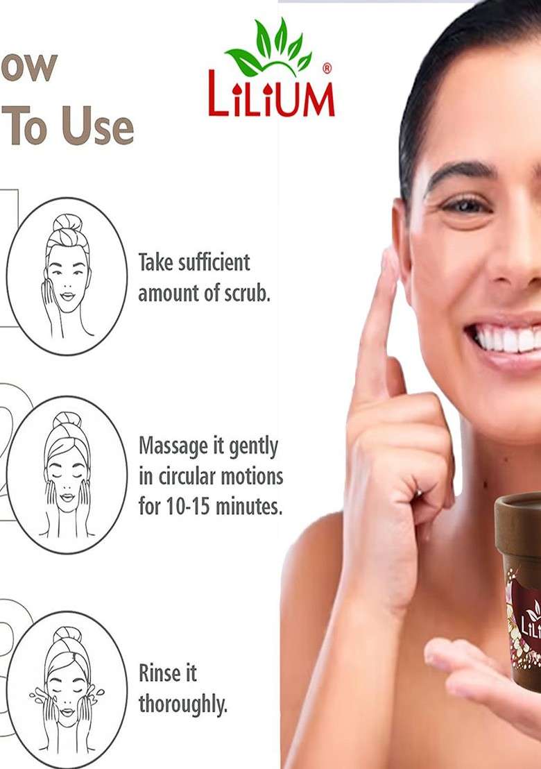 Lilium Set Of 2 Coffee Tightens Firms Scrub 100G Each - Indya