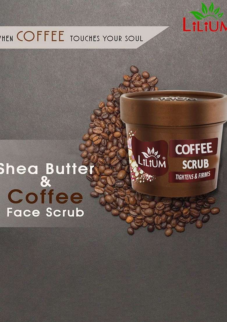 Lilium Set Of 2 Coffee Tightens Firms Scrub 100G Each - Indya