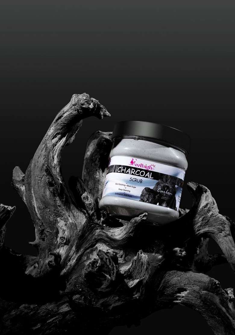 Feelhigh Set Of Charcoal Scrub Gold Cream 500Ml Each - Indya