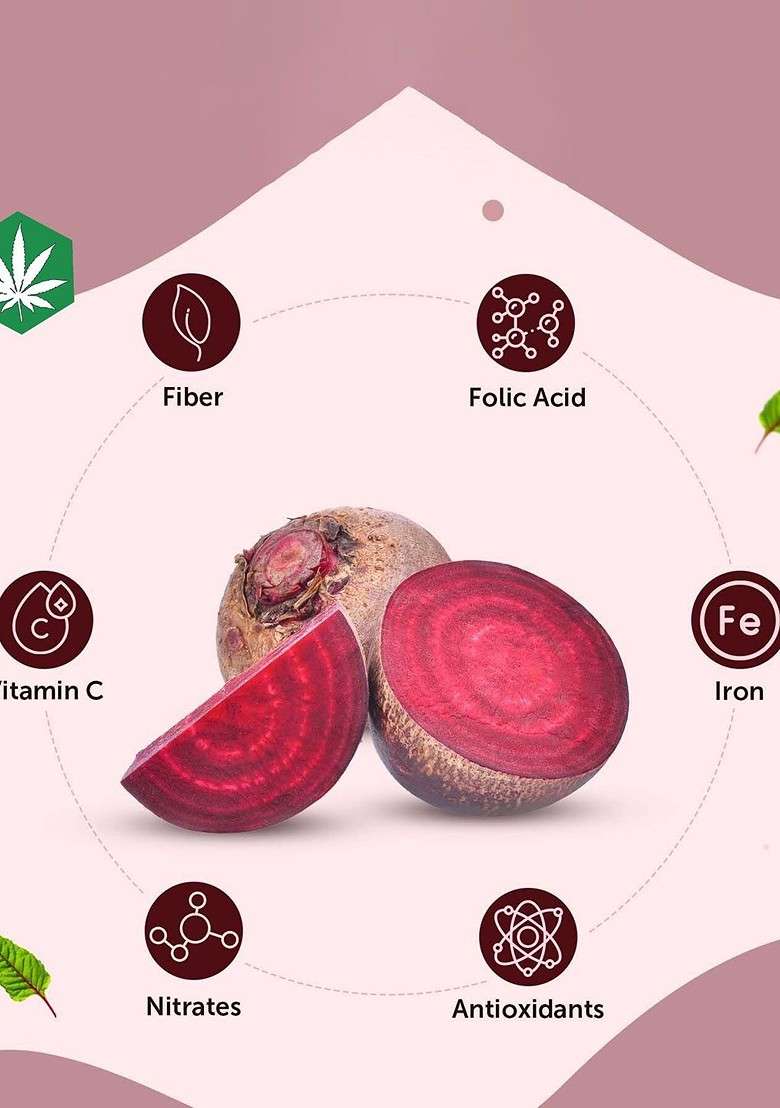 Herbsland Set Of 2 Beetroot Multani Mitti Face Pack 100 G Each - Indya