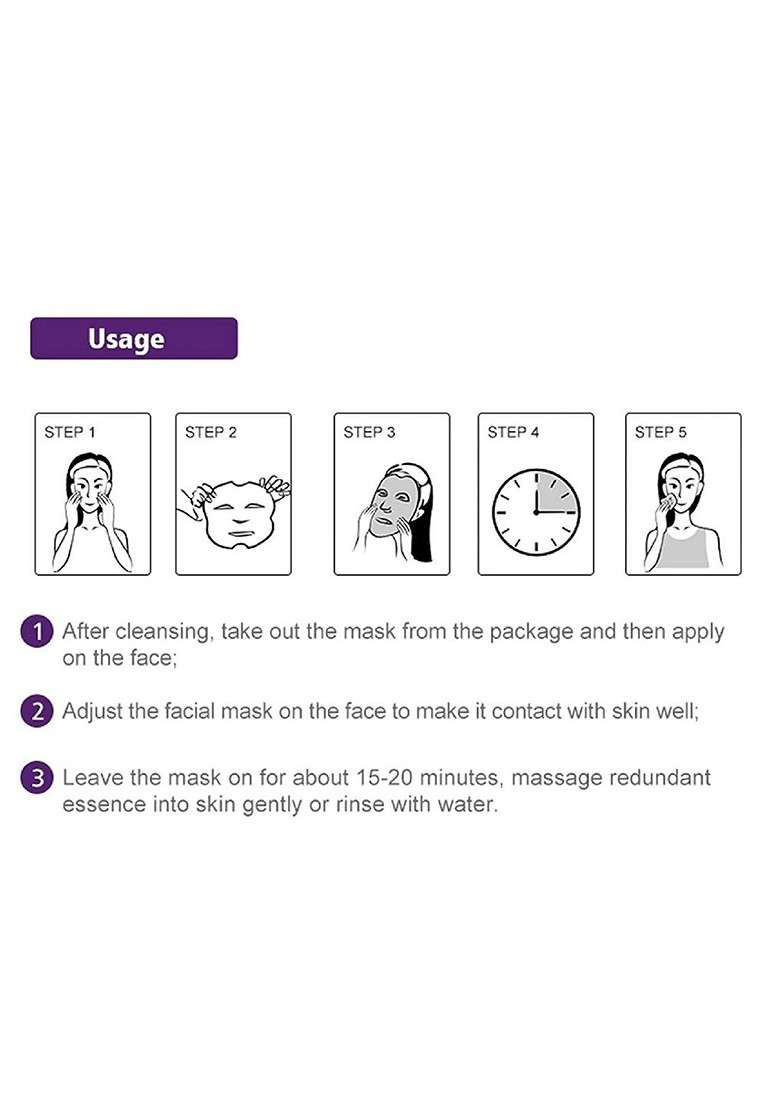 Mondsub Set Of 3 Lavender Soothing Firming Face Sheet Mask - Indya
