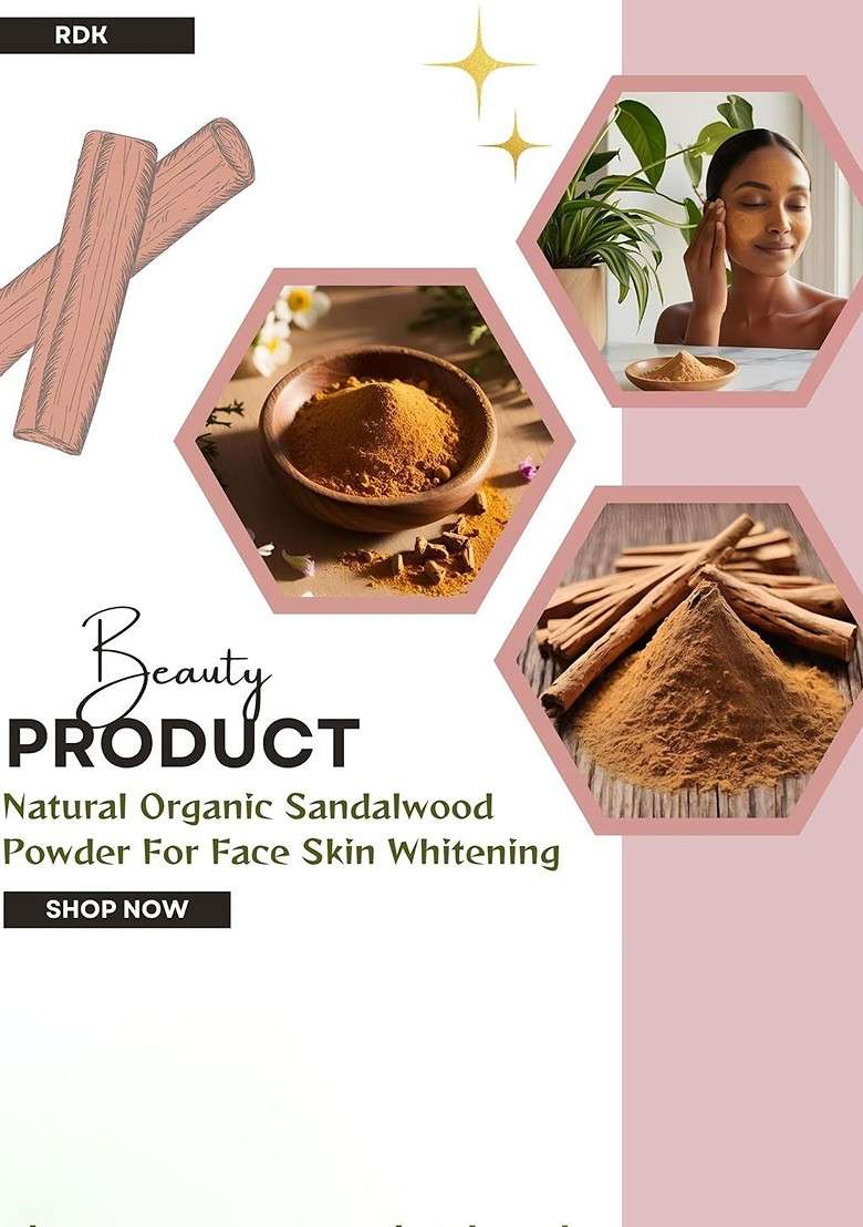 Rdk Natural Sandalwood Powder 100 G - Indya