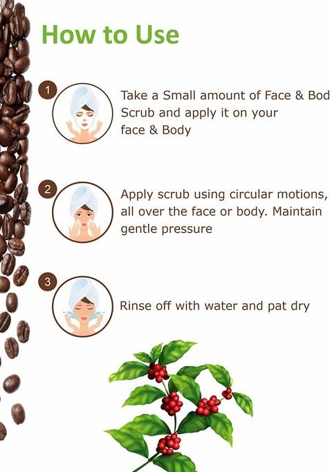 Pink Root Caffeine Sugar Face Body Scrub For Detox Wrinkle Control 100G