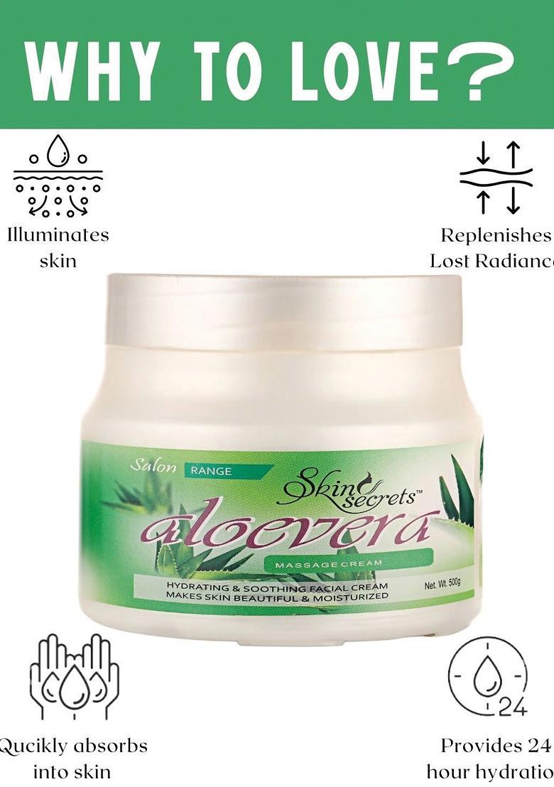 Skin Secrets Cruelty Free Aloe Vera Massage Cream For Hydrating Soothing 500 G