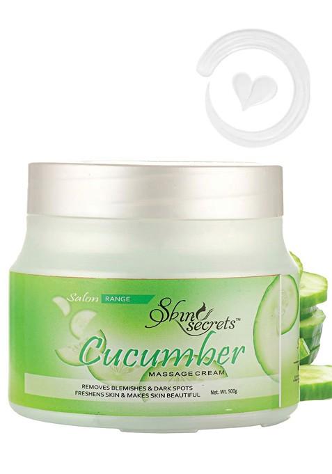 Skin Secrets Cruelty Free Cucumber Massage Cream To Remove Blemishes Dark Spots 500 G