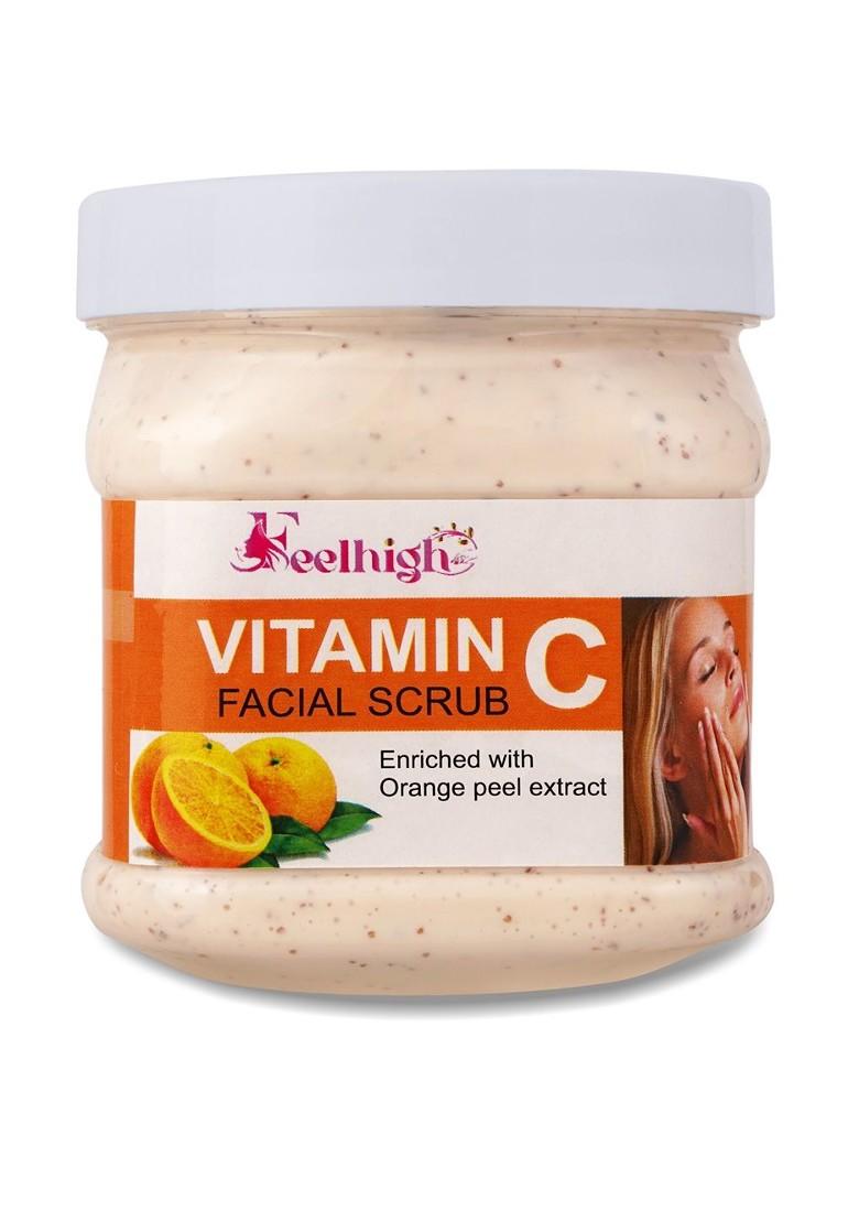 Feelhigh Orange Peel Extract Vitamin C Face Body Scrub 500 Ml