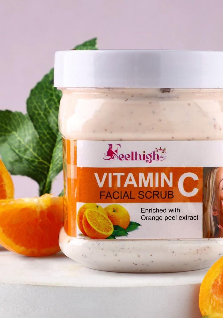 Feelhigh Orange Peel Extract Vitamin C Face Body Scrub 500 Ml