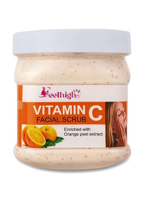 Feelhigh Orange Peel Extract Vitamin C Face Body Scrub 500 Ml