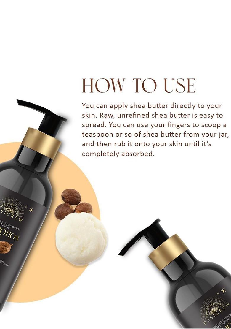 Desi Crew Shea Butter Cocoa Moisturizing Body Lotion 300 Ml