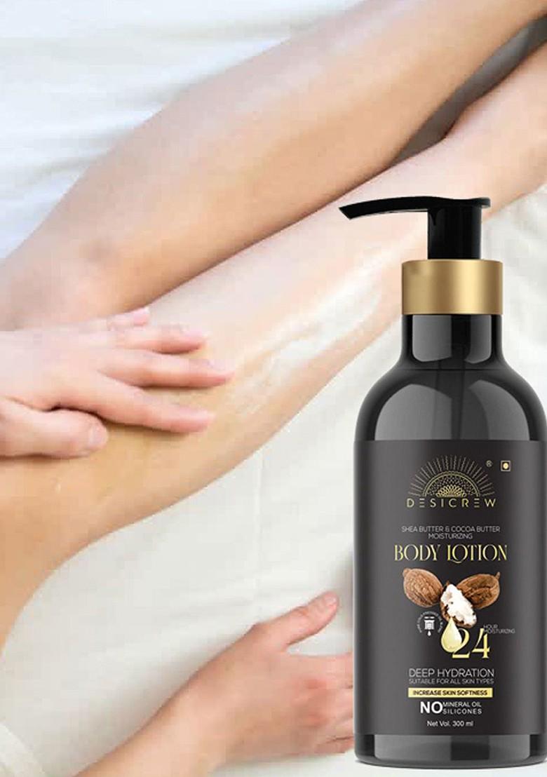 Desi Crew Shea Butter Cocoa Moisturizing Body Lotion 300 Ml