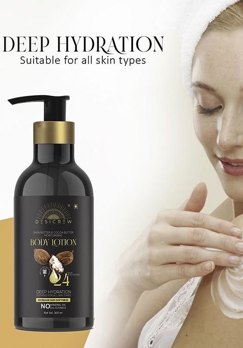 Desi Crew Shea Butter Cocoa Moisturizing Body Lotion 300 Ml