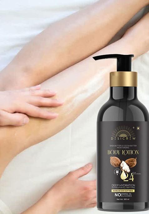 Desi Crew Shea Butter Cocoa Moisturizing Body Lotion 300 Ml