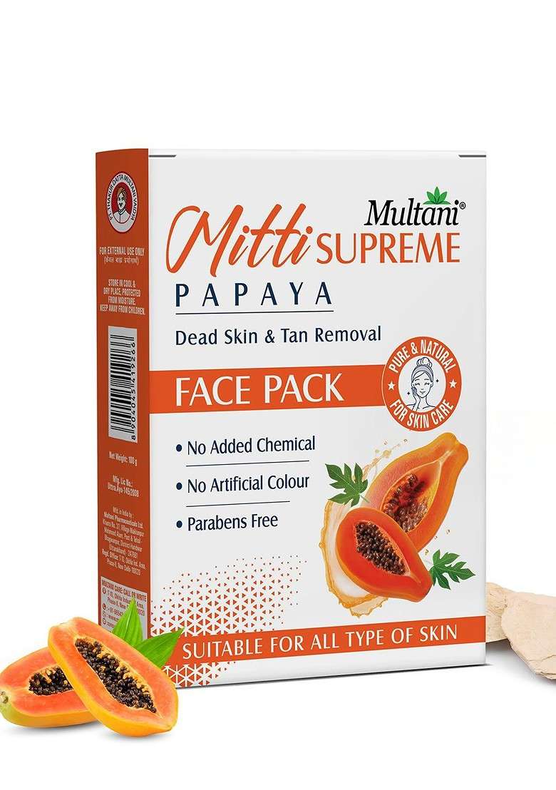 Multani Pack Of 6 Face Packs 100Gm Each - Indya