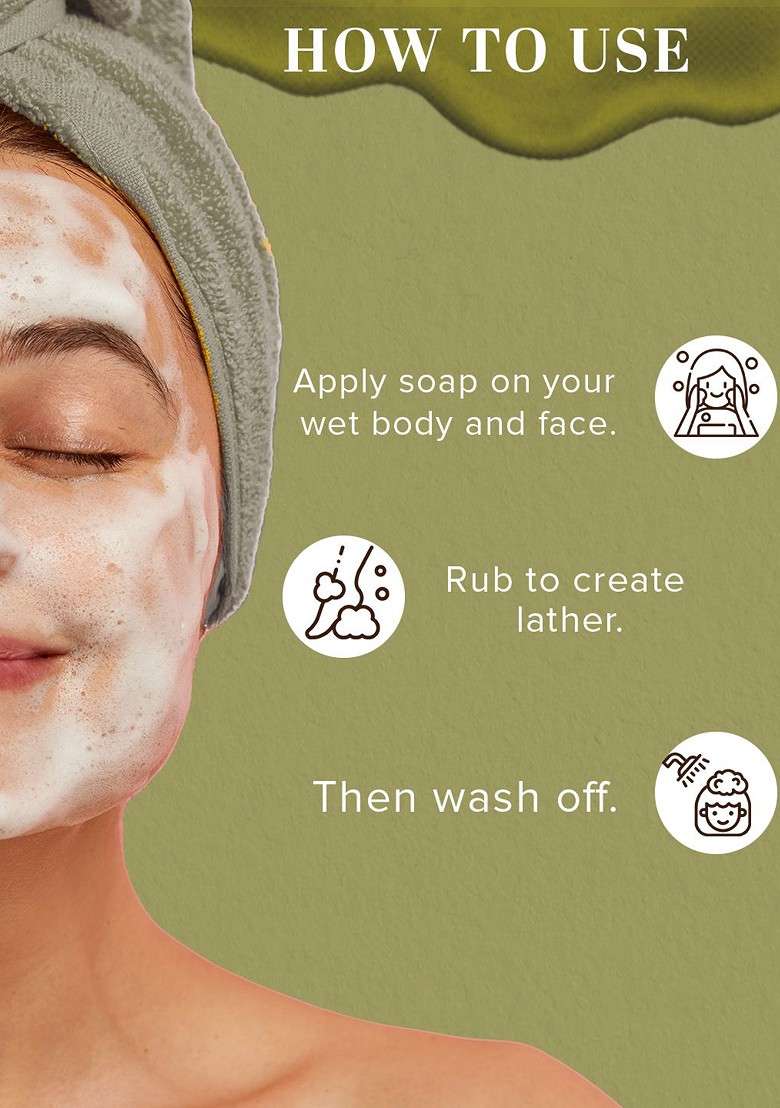 Khadi Natural Set Of Neem Tulsi Herbal Face Pack Apricot Scrub Soap - Indya