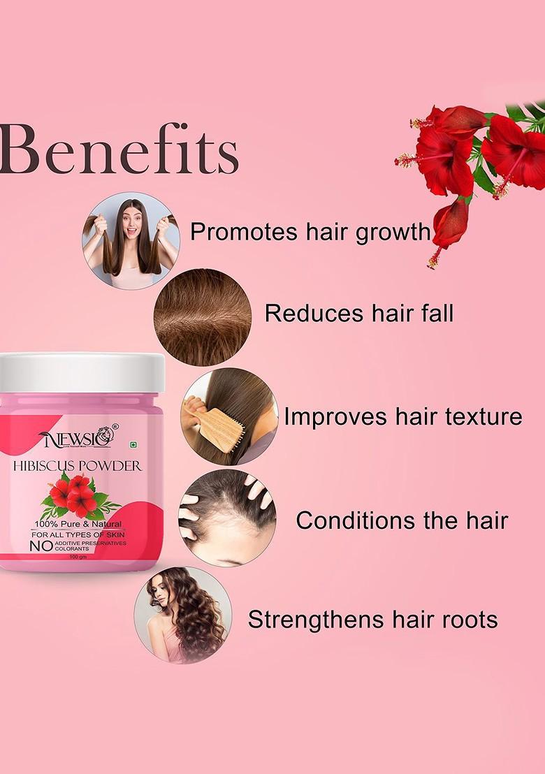 Newsio Pure Natural Hibiscus Powder For Skin Hair 100G