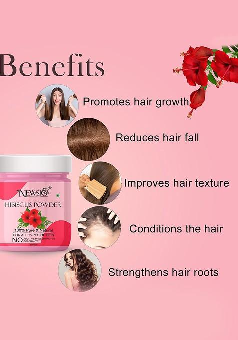 Newsio Pure Natural Hibiscus Powder For Skin Hair 100G