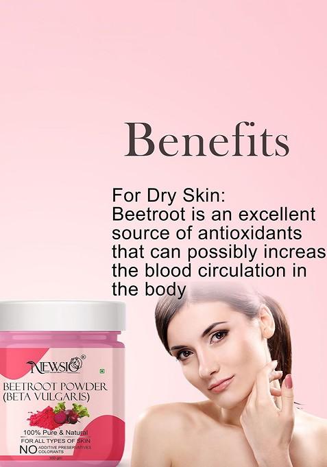 Newsio 100 Pure Natural Beetroot Powder For Skin Hair Care G Each