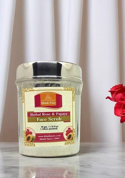 Khadi Pure Herbal Rose Papaya Face Scrub 50 G