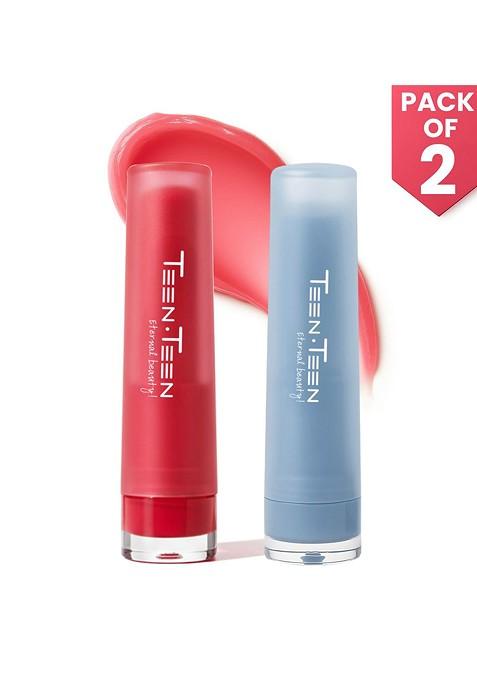 Teen Cosmetics Set Of 2 Strawberry Blueberry Long Lasting Lip Balm 4 G Each