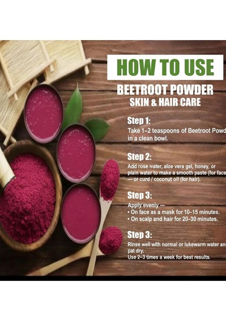 Cursive 100 Natural Organic Beetroot Powder 500 G